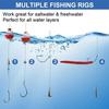160Pcs Fishing Accessories Tackle Kit Included Fishing Hooks Bobbers Swivels Sinker Weight Fishing Gear Equipment for Bass Trout