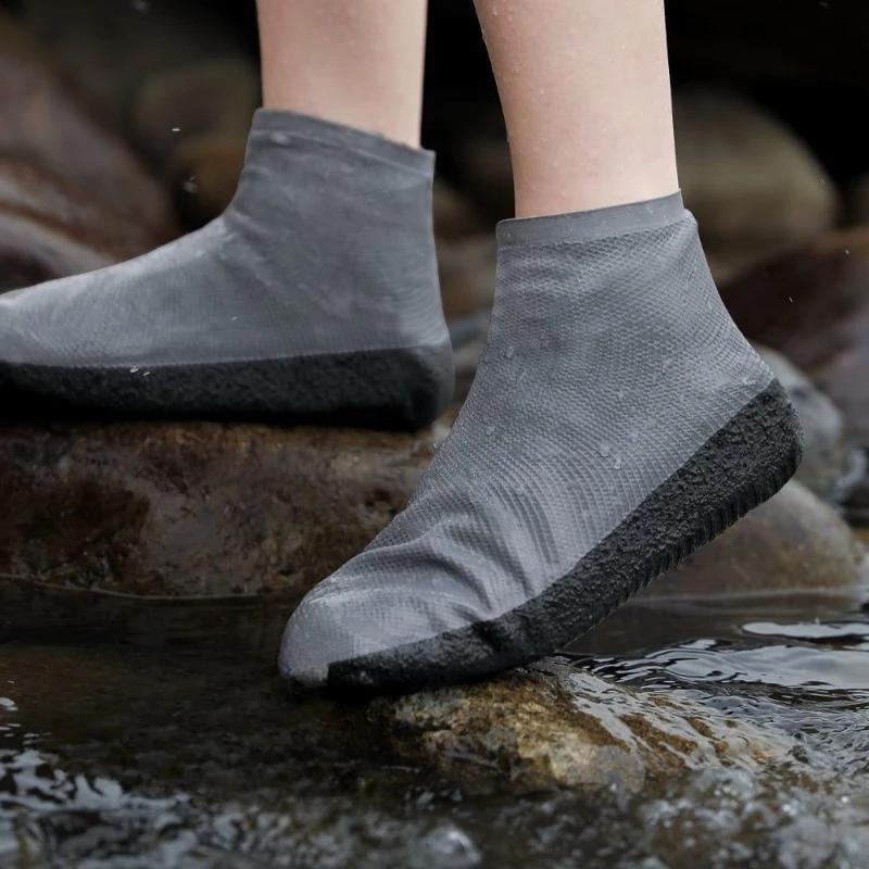 Модные легкие галоши для дождливой погоды, водонепроницаемые и нескользящие, мужские чехлы для обуви, низкий каблук, широкие носки, садовые, дешевые, новые мужские резиновые сапоги