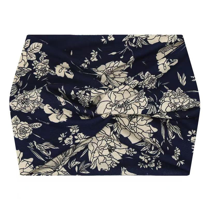 Африканская очень широкая эластичная повязка на голову для йоги и спорта