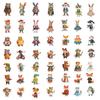 50Pcs Cartoon Zoo Wild Animals Stickers Aesthetic Diy Toy For Phone Skateboard Laptop Fridge Car Decals Fairy Tale Sticker