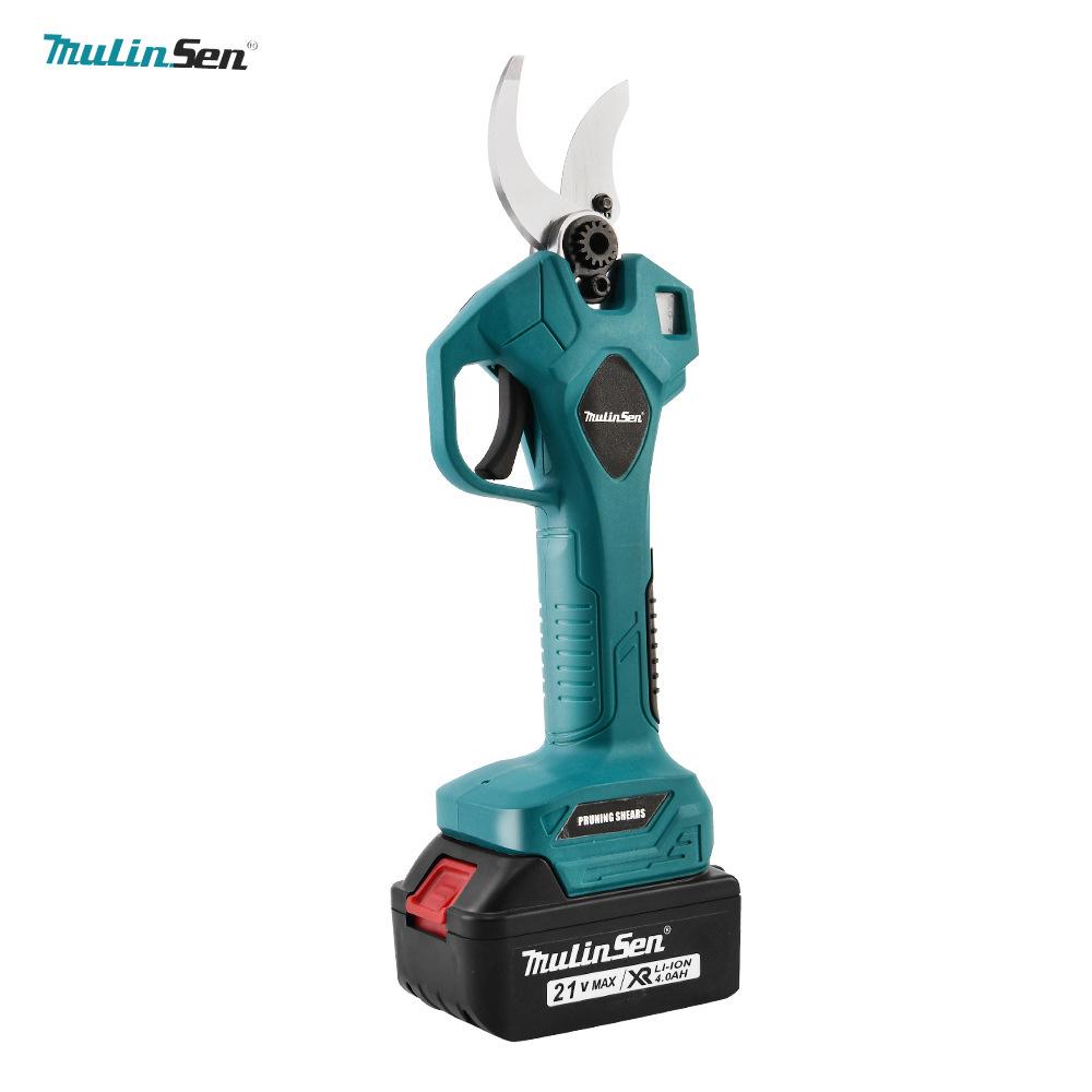 Rechargeable 4.0V Lithium Pruning Shears - Electric Gardening Scissors for Thick Branches and Fruit Trees