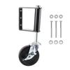 4in Gate Caster 330lbs Bearing 360 Degrees  Spring Loaded Adjustable Gate Wheel with Brake for Yard