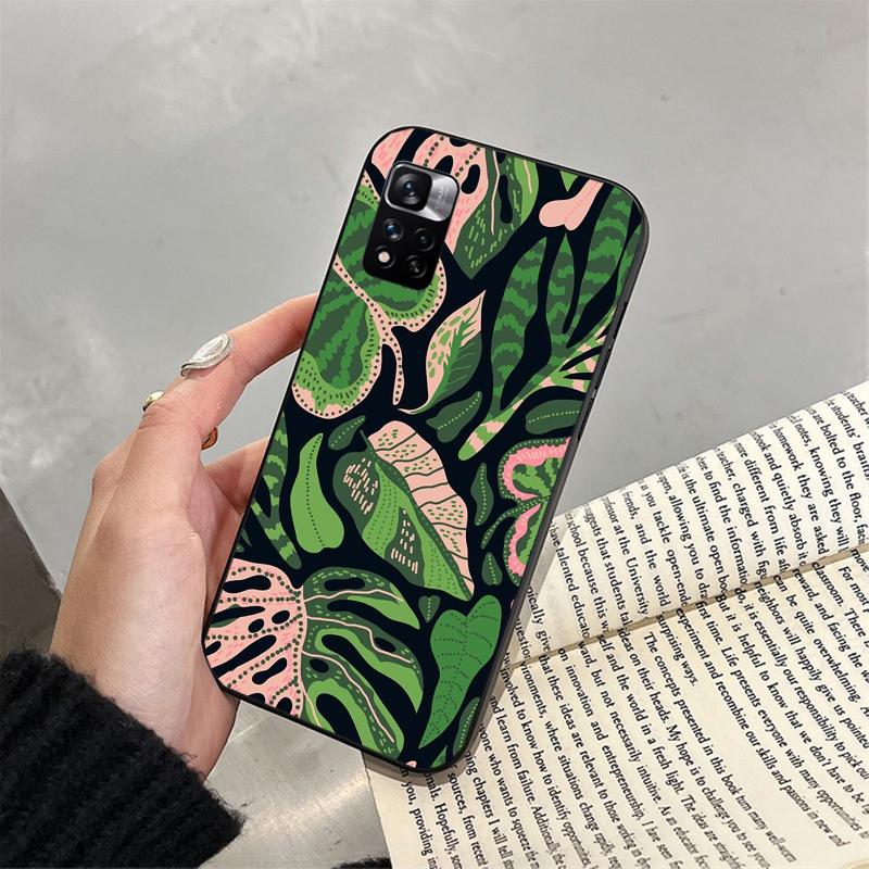 Листья тропической пальмы Carcasa Funda Чехол для телефона для Xiaomi Redmi note 14 ProPlus 14 13 12 11 10 Pro 14S 12S 11S Redmi 14C 13C
