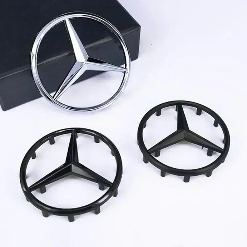 52/57mm ABS Car Steering Wheel Emblem Sticker Accessories For Mercedes Benz AMG GLC CLA GLK W166 W203 W206 W246 W176 W177 W205