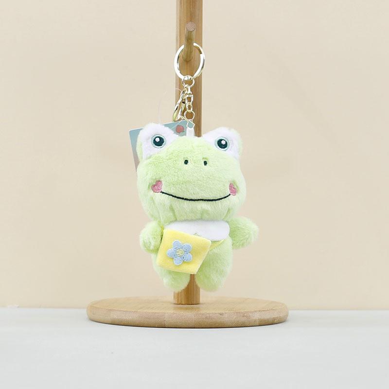 And Blue Sweet Green Frog Plush Pendant Keychain Perfect Backpack Accessory