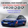 AAAJD1 4pcs 56mm 65mm 75mm 5JA601151A 1J0601171 3B7601171 Car Wheel Center Hub Cover Badge Emblem For Skoda Fabia Superb Rapid Yeti