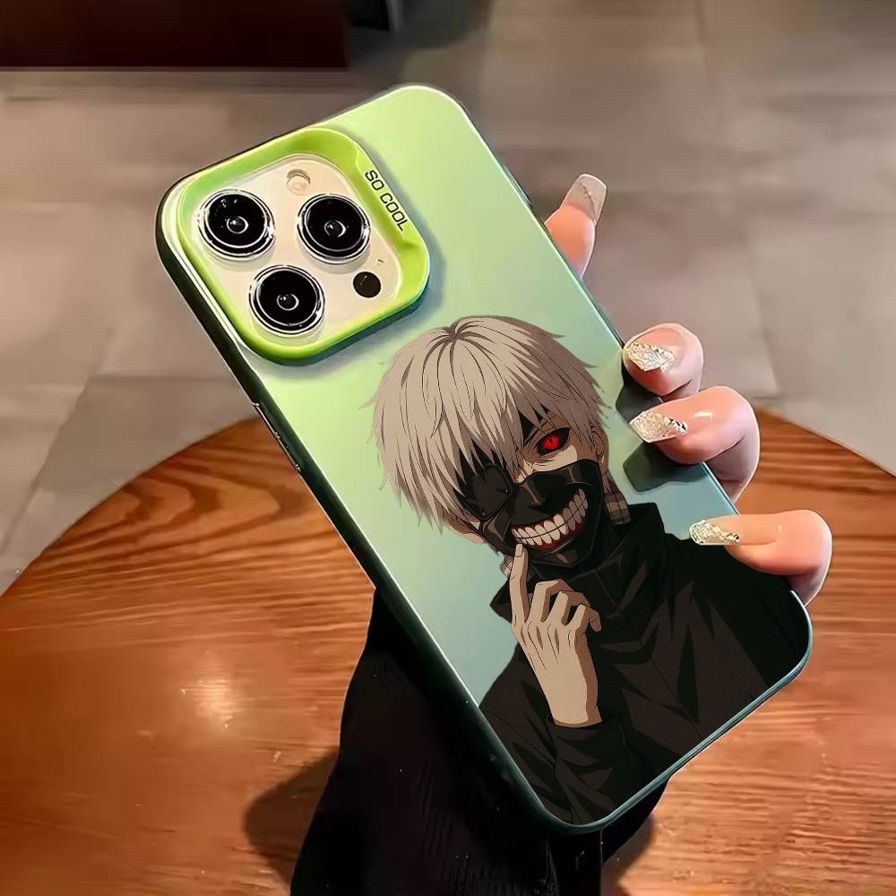 Чехол для телефона T-Tokyo Anime Ghoul Цвет Серебристый Корпус Для IPhone 17 16 15 14 13 12 11 Pro Max Plus