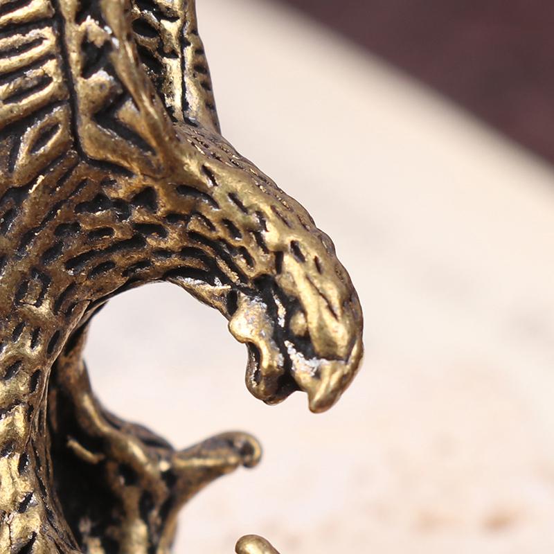 1 шт. антикварная латунная статуя орла-журавля, маленькие украшения, винтажные латунные фигурки животных, поделки, стол, домашний декор, аксессуары, подарки