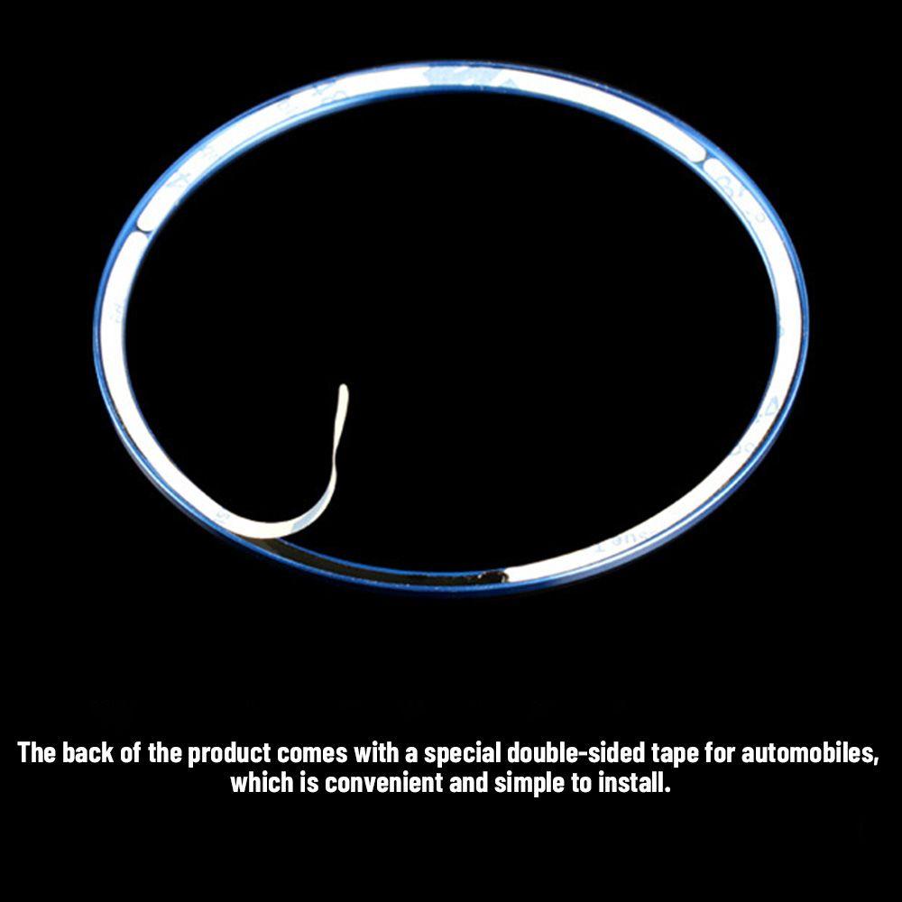 New Easy to Install Paste Version Exhaust port AC Ring Fittings 3pcs Car Decoration Sticker Outlet