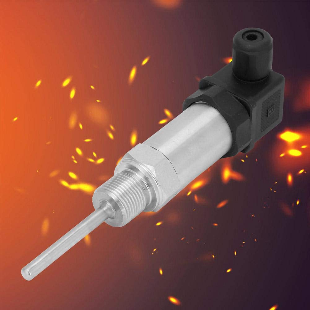 Pt100 Temperature Transducer, 4-20MA Industrial Temperature Sensor Temperature Transmitter Shockproof and Temperature Resistant for Industrial