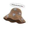 Straw Beach Sun Hat Flower Fisherman Cap Fashion Bucket Hat  for Women