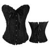 Women's Lace Corset Top Bustier Overbust Lingerie European Style American Sexy Gothic Steampunk Plus Size Brocade Women Halloween Costume Party