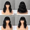 MISS WIG Синтетические короткие волосы средней длины, волнистые, натуральные парики с челкой для женщин, парик для косплея