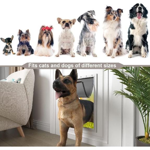 MIAOTONG Large Dog Door Replacement Flaps with Screws, Dog Door Flap Compatible with PetSafe Freedom Doggie Doors PAC11-11039,10 1/8" X 16 7/8",