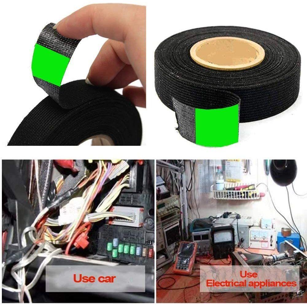 Cable Fixed Wire Loom Tape Cloth Fabric Electrical Adhesive Tape Practical Wire Harness Tape