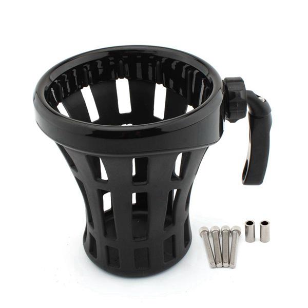 Large Universal Cup Holder for Harley & Honda Motorcycles – Water Bottle & Beverage Mount