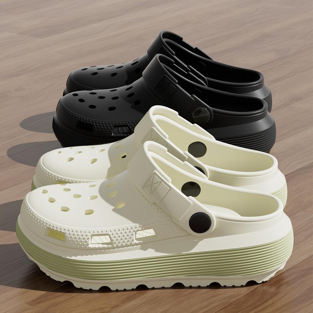 Platform Women Clogs Shoes Summer Beach Thick Bottom Sandals Fashion Comfortable Clogs Indoor Outdoor Men Hole Shoes