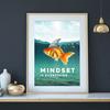 Motivational Quote Posters And Prints Golden Fish Mindset Is Everything Wall Art Canvas Painting Encouraging Picture Decor Home
