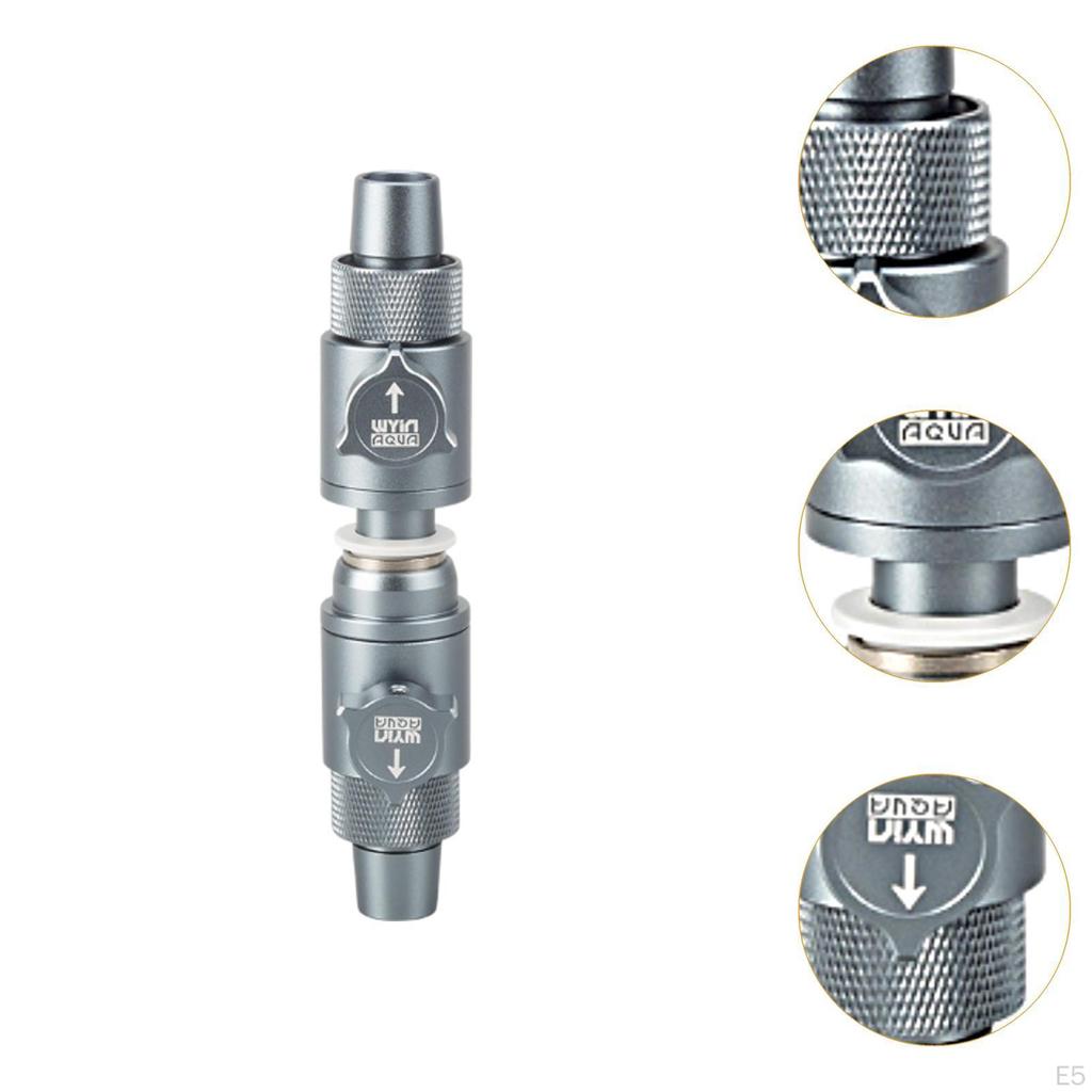 Aquarium Double Tab Connector,Aquarium Water Control,Quick Release Valve