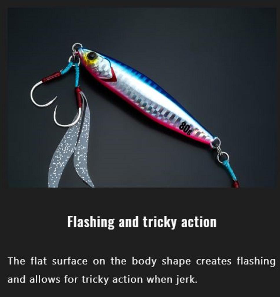 Jackall Metal Jig Flag Trap 120 Grams Red Gold (7923)