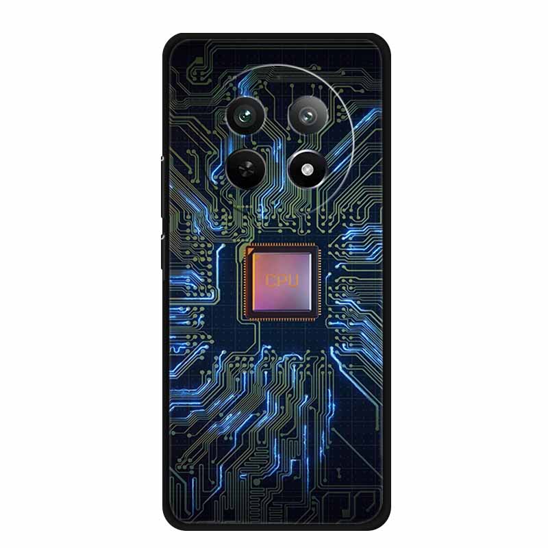 Чехол для телефона Realme 13 Pro Plus, защитный черный силиконовый, мягкий чехол-бампер для Realme13 Pro Plus, задняя крышка, чехол 13Pro Plus, сумка