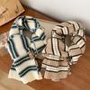 Black and White Plaid Wool Short Small Scarf Women's Winter Warm Versatile Striped Plaid Knitted Couple Scarf