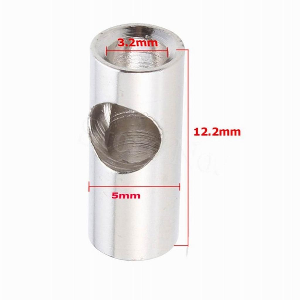 5Pcs Steel 3.175mm To 5mm Motor Axle Change-over Shaft Adapter Motor Shaft Sleeve for Remote Control Model RC Car Boat Plane