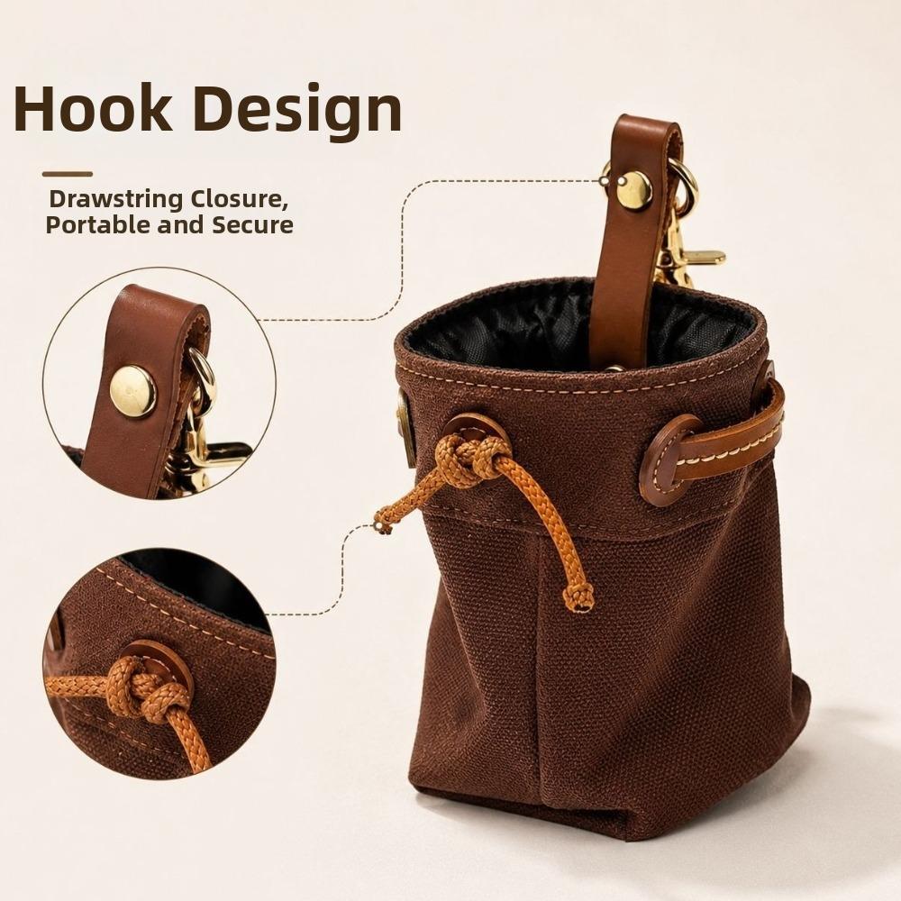 Drawstring Pet Training Snack Pack Buckle Design Dog Treat Bag Dog Food Pouch Carries