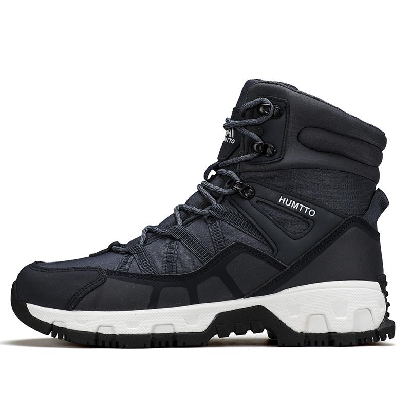 HUMTTO Теплые зимние ботинки для мужчин, зимние мужские кроссовки, нескользящие походные ботинки, мужские кроссовки для активного отдыха, повседневные походные ботинки