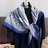 Spring and Autumn Europe and America Scarf Large Square Scarf Fashionable Decorative Scarf Outer Shawl Scarf Scarf Women