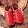 Winter Cotton Slippers Women's Cotton Shoes Bag Heels Cute Stripes Indoor Cotton Slippers Non-slip Warmth Plush Low-top Cotton Shoes
