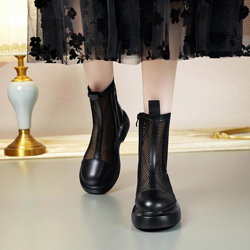 Женские летние ботинки, роскошные женские туфли на платформе до щиколотки, тренд 2024 года, удобные модные походные женские ботинки для активного отдыха