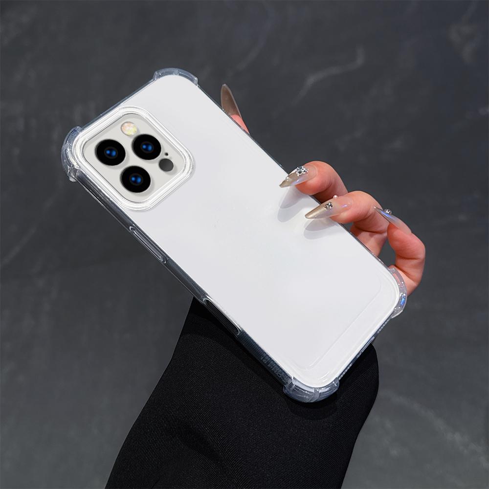 Роскошный противоударный прозрачный мягкий чехол для iPhone 16 13 15 Pro Max SamsungS25 S23 Ultra A35 A16 A54 Redmi 13C Note 12 Pro Moto G52 бамперы чехлы-чехлы