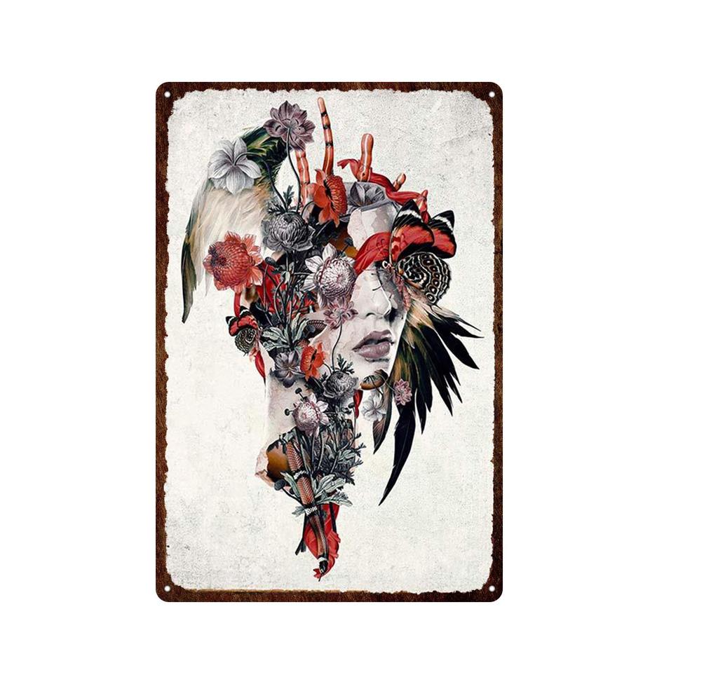 Скелет Череп Металлические Оловянные Вывески Мексиканский Фестиваль День Мертвых Доска Настенная Живопись Плакат Партии Магазин Домашние Тату-салоны Декор