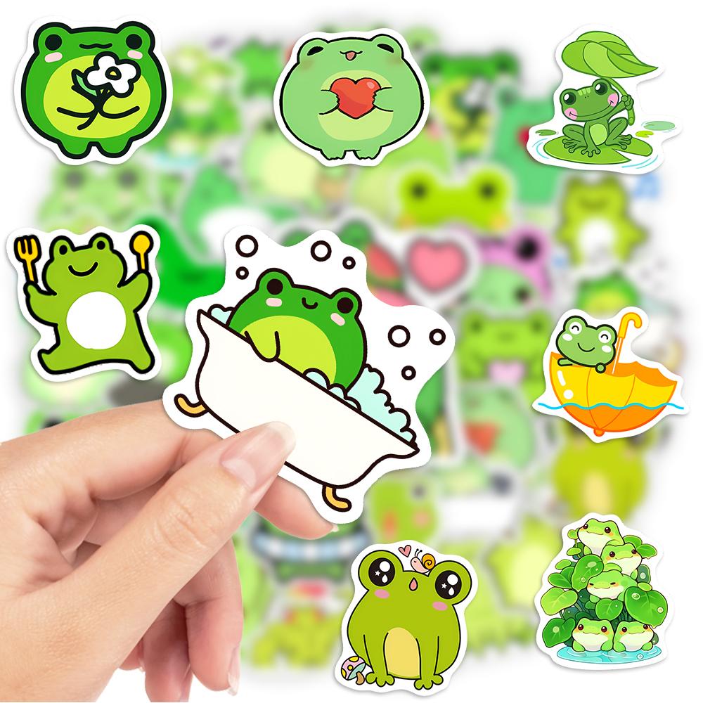 Забавные наклейки с лягушками Мультяшные Каваии DIY Игрушка Подарок Водонепроницаемая Наклейка для Граффити Для Ноутбука Телефона Скрапбукинга Багажа Бутылок Декоративные