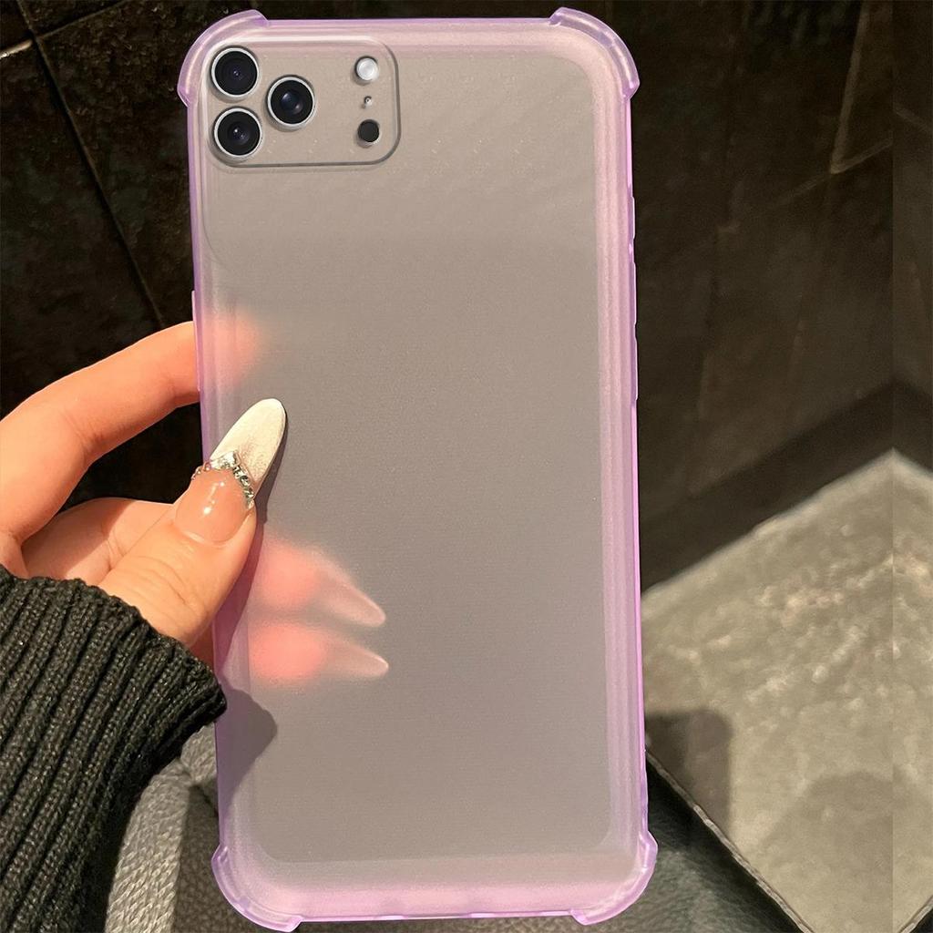 Чехол для iPhone 18ProMax 18Pro 17 ProMax Pro Ударопрочный Бампер с Подушками Безопасности Матовый Полупрозрачный Чехол