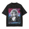 Washed T Shirts Music Bonnie Tyler Hip Hop Vintage TShirt Street  Streetwear Short Sleeve Graphic Tops Tees for Men Women
