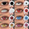 FUNSACHY Anime Cosplay Contact Lenses for Eyes Colored Red Black Lens Halloween Role Play Contacts Lens Eyes Lenses for Cosplay