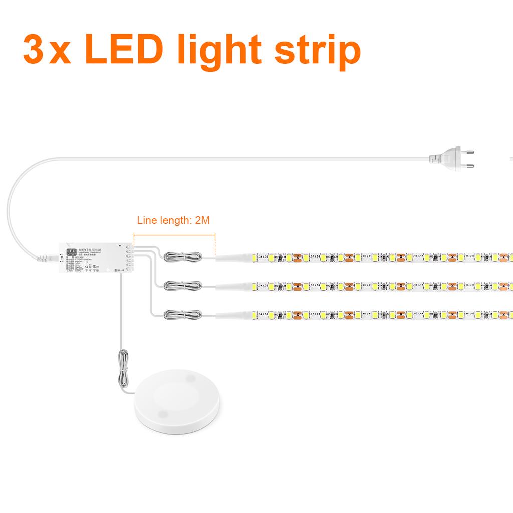 Double Layer FPCB LED Strip Lights 12V Penetrable Wood Touch Sensor Switch DIY Dimmable Shelves Liquor Cabinet Backlight Lamp