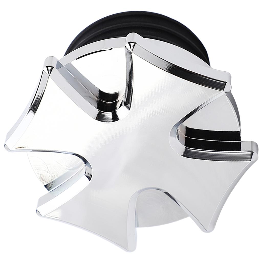 Motorcycle Gas Tank Oil Cap CNC Aluminum Fuel Gas Tank Vented Decorative Oil Cap Replacement for