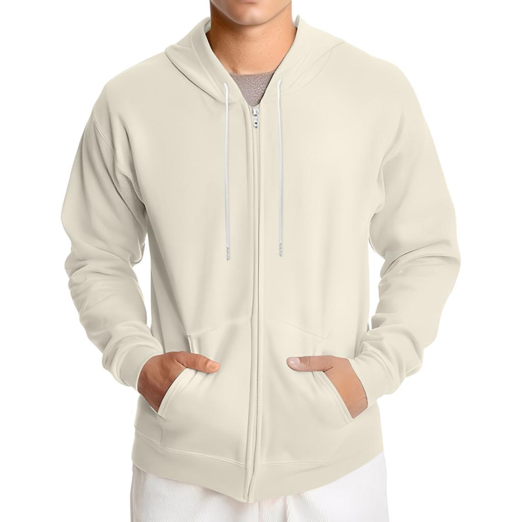 Men's Loose-fitting Casual Hooded Drawstring Jacket