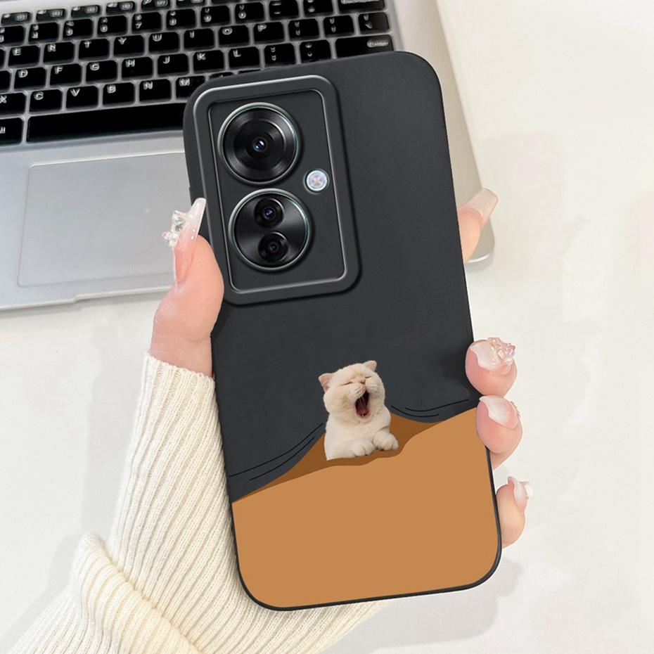 Защитный чехол для линз для OPPO Reno11 F CPH2603 Модный окрашенный мягкий силиконовый задний чехол для чехлов телефона Oppo Reno 11F 5G