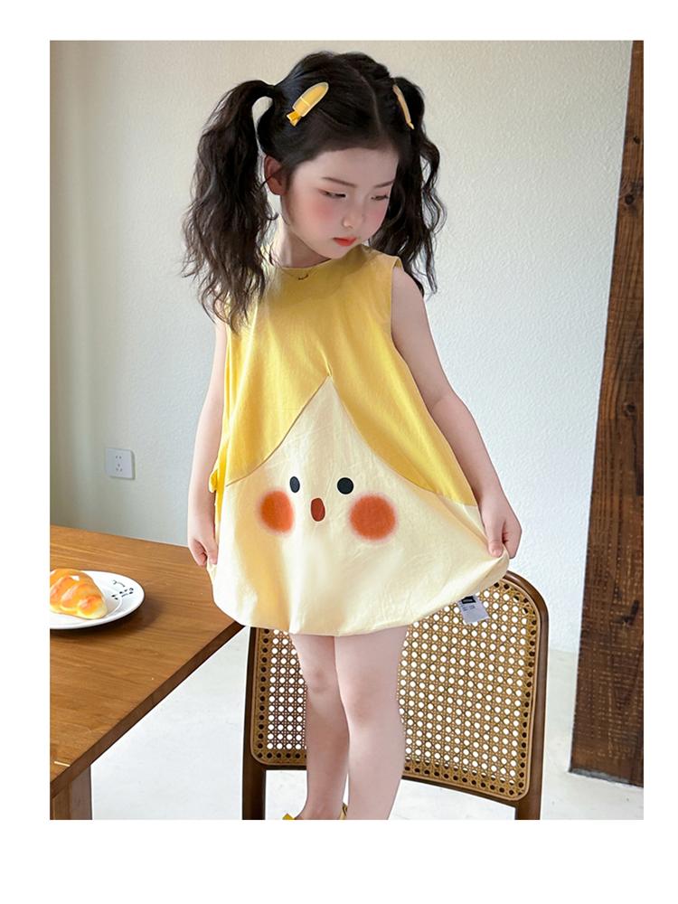 Girls' Dress Summer 2026 New Fashionable Girl Baby Princess Flower Bud Skirt Summer Dress Children's Thin Skirt