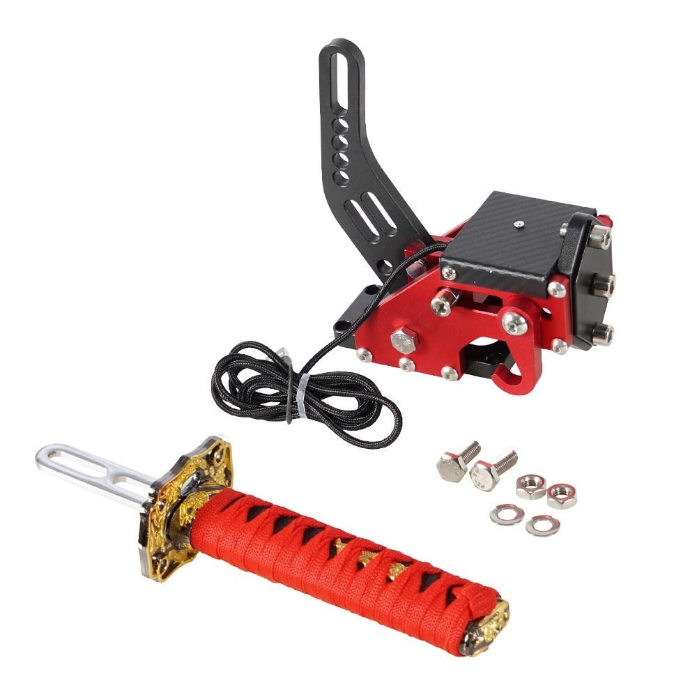 Катана ручной тормоз 15/26 см квадратная пластина самурайский меч ПК SIM имитация гоночной игры для G25/27/29 T300 T500 без зажима