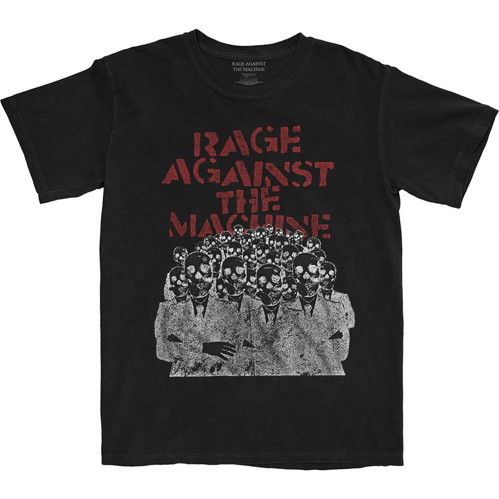Rage Against The Machine TShirt Crowd Masks RATM Official Band Black New Unisex T-Shirt
