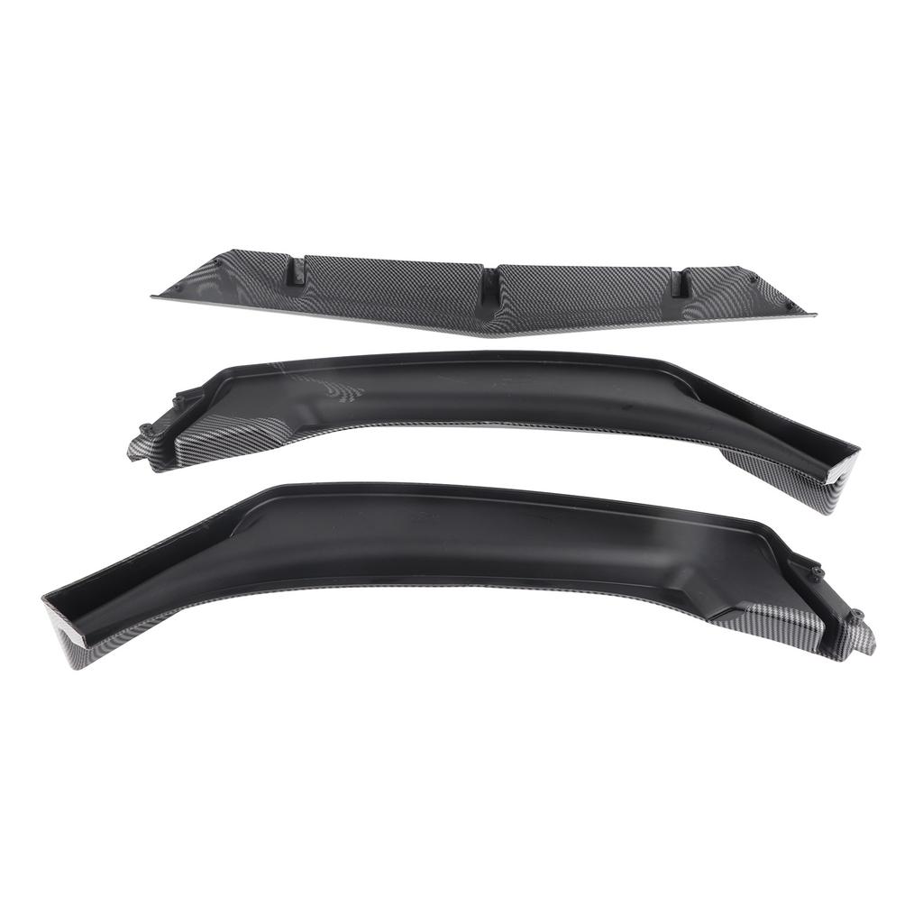3pcs Carbon Fiber Style Front Bumper Lip Spoiler Fit for Mazda 3 Axela 2014‑2019
