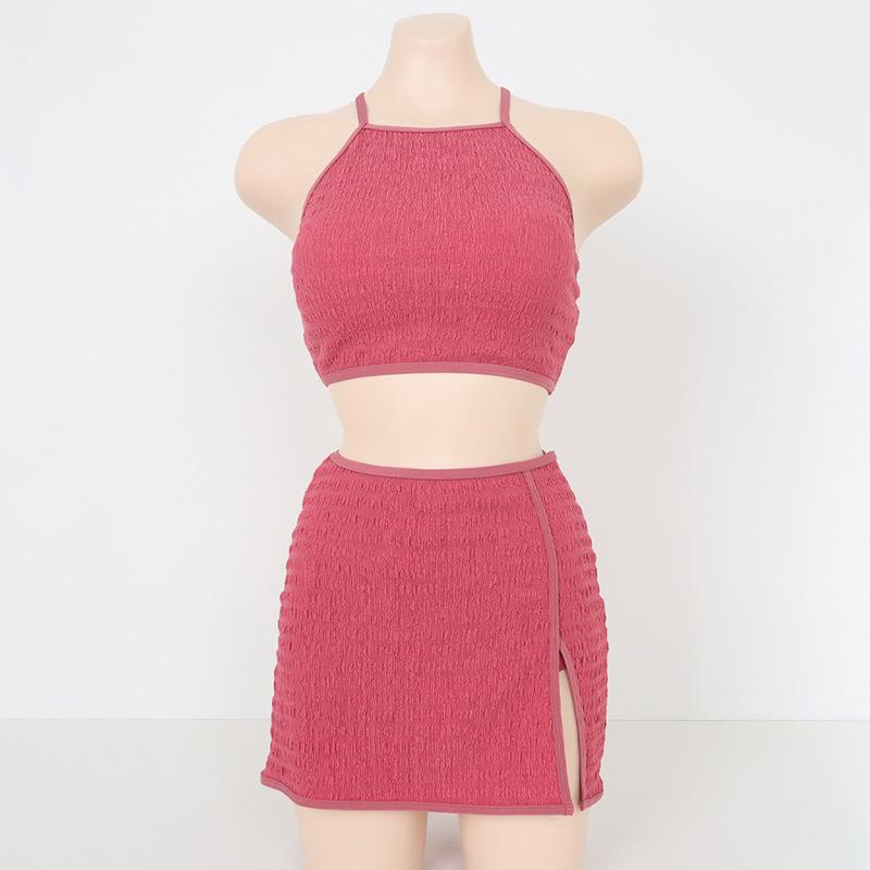 Белый текстурированный купальник бикини в корейском стиле, набор из 3 предметов для пляжа и горячих источников