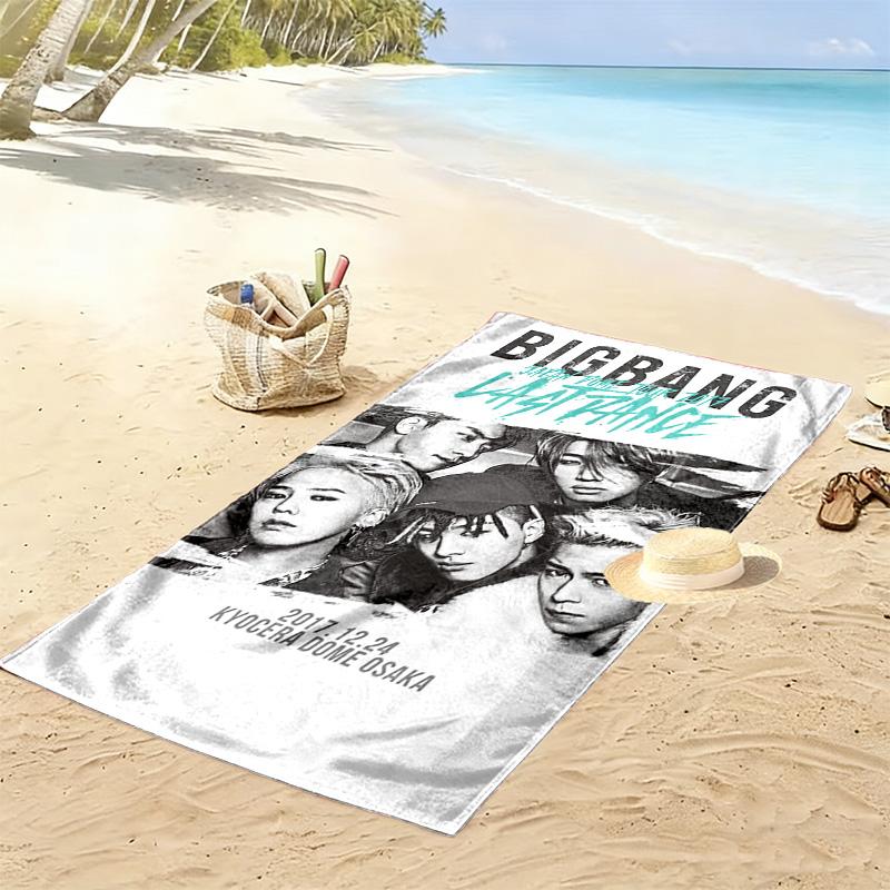 BigBang Last Dance: Osaka 2017 beach towel soft Portable for travel quick-drying swim towel seaside swim printing Outdoor picnic beach mat Fashion