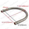 230mm Motorcycle Cafe Racer Seat Frame Tracker End Brat Style Hoop Loop 20mm Tube For Suzuki Yamaha Honda Kawasaki Custom CC