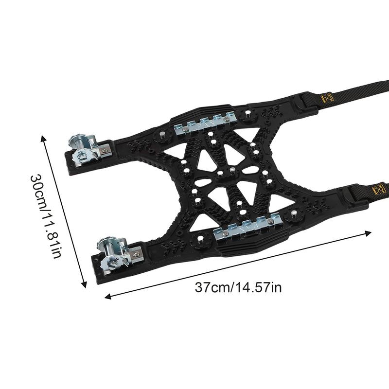 6 шт. цепей противоскольжения для автомобильных шин, противоскользящие цепи для тяжелых условий эксплуатации, регулируемые зимние цепи для автомобилей 165-275 мм R12 - R19, цепи для снега и грязи